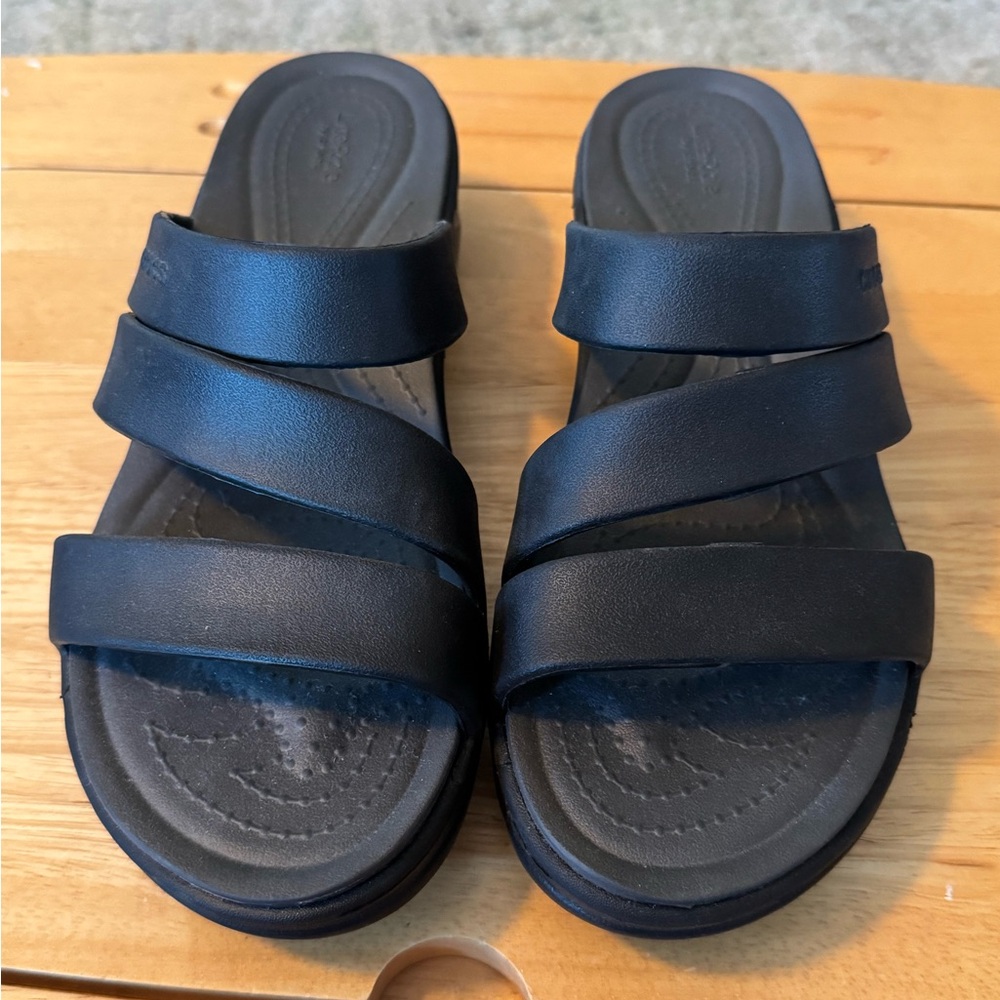 CROCS Black LiteRide Sandals